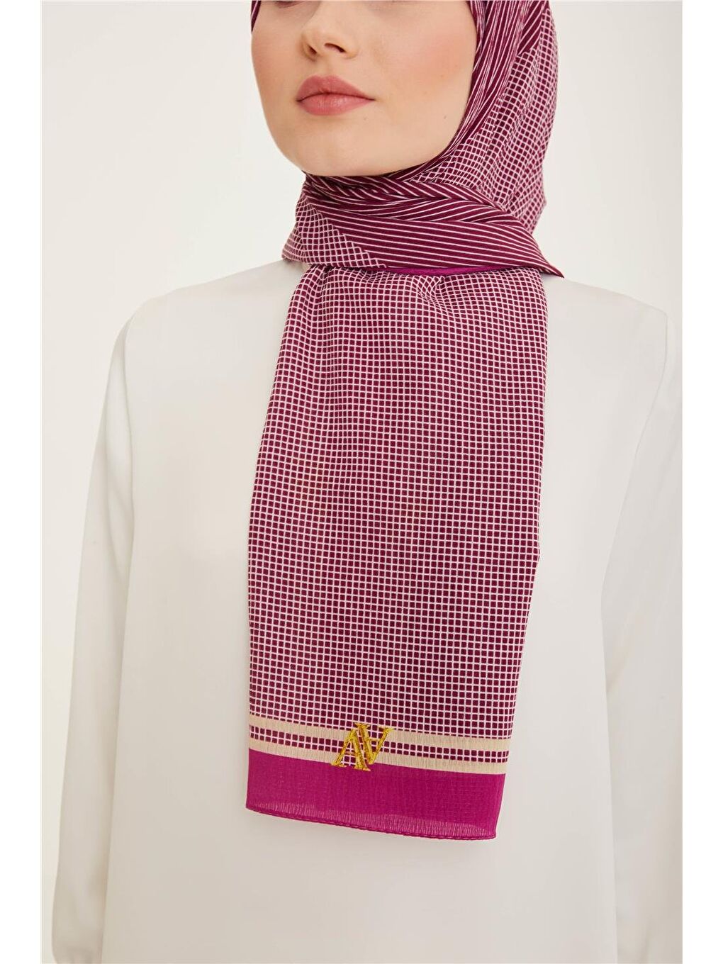 Bordo Trend 8009 Esinti Şal 16-1