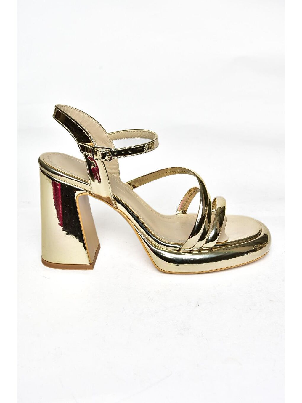 Sarı S5690202 Altın Kadın Topuklu Ayakkabı