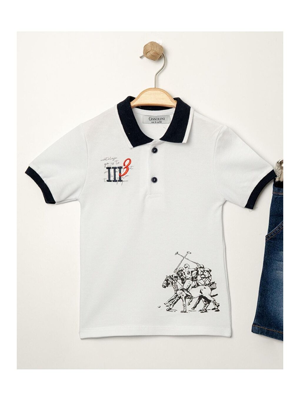 Beyaz Tarz Lakos Asker Desenli Belden Ayarlanabilir Kısa Kollu Şortlu 2'li Takım Çocuk ve Bebek Giyim-5