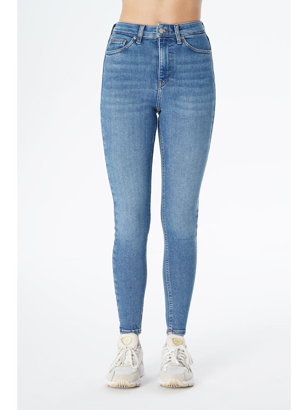 CROSS JEANS Mavi Judy Açık Mavi Yüksek Bel Fermuarlı Skinny Fit Jean Pantolon C 4521-163 - 1