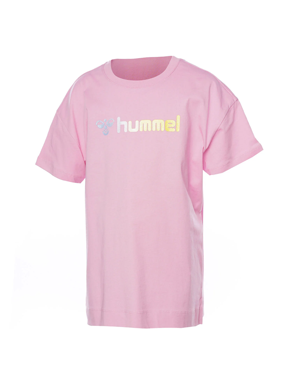 Hummel Pembe Jazz Kız Çocuk Pembe Yuvarlak Yaka Tişört - 1