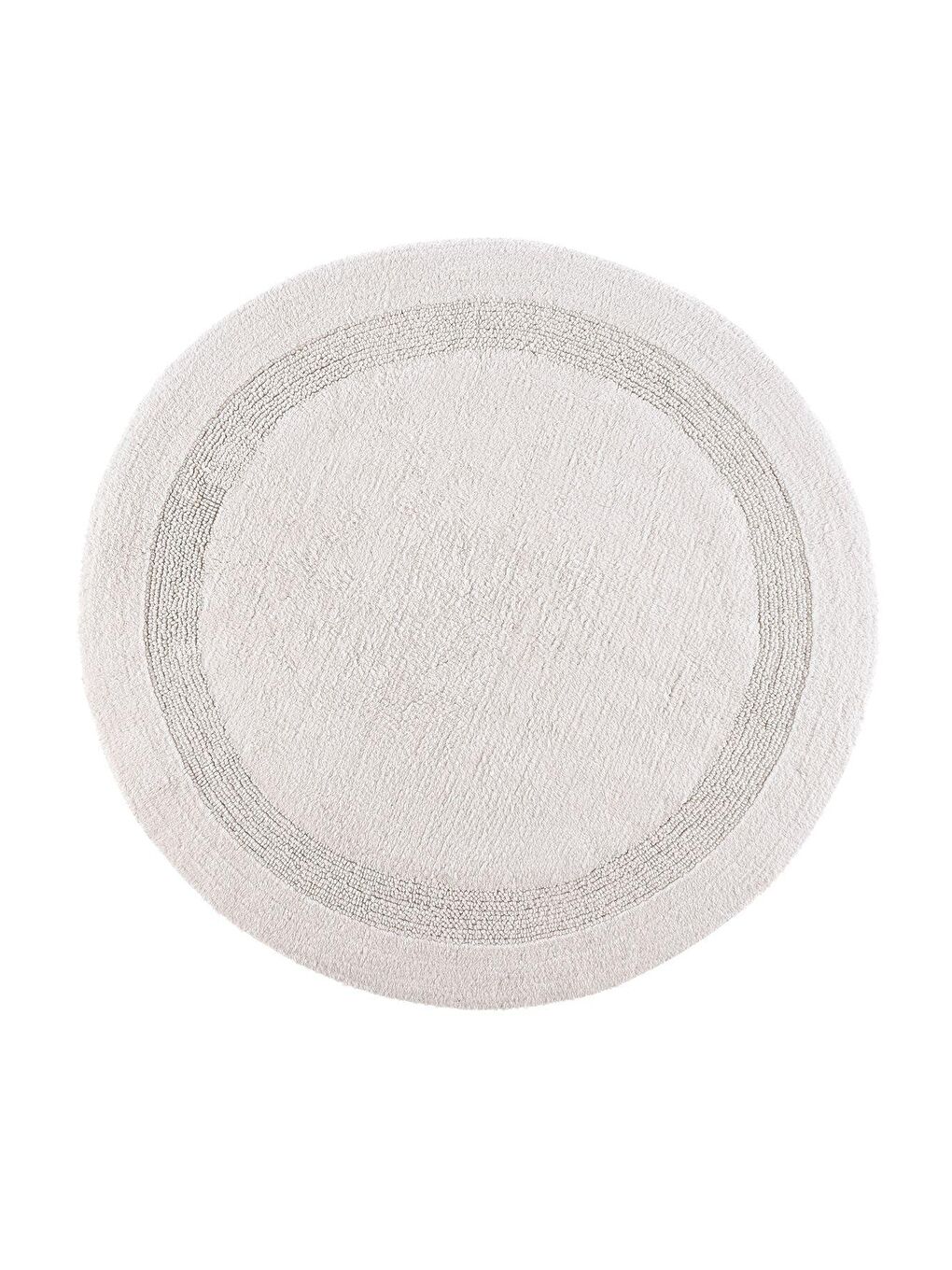 Puffed %100 Pamuk Banyo Paspası Ekru 100x100-2