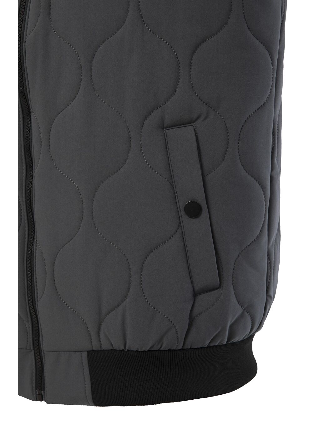 Erkek Kolej Yaka Kapitone Yelek Antrasit-5