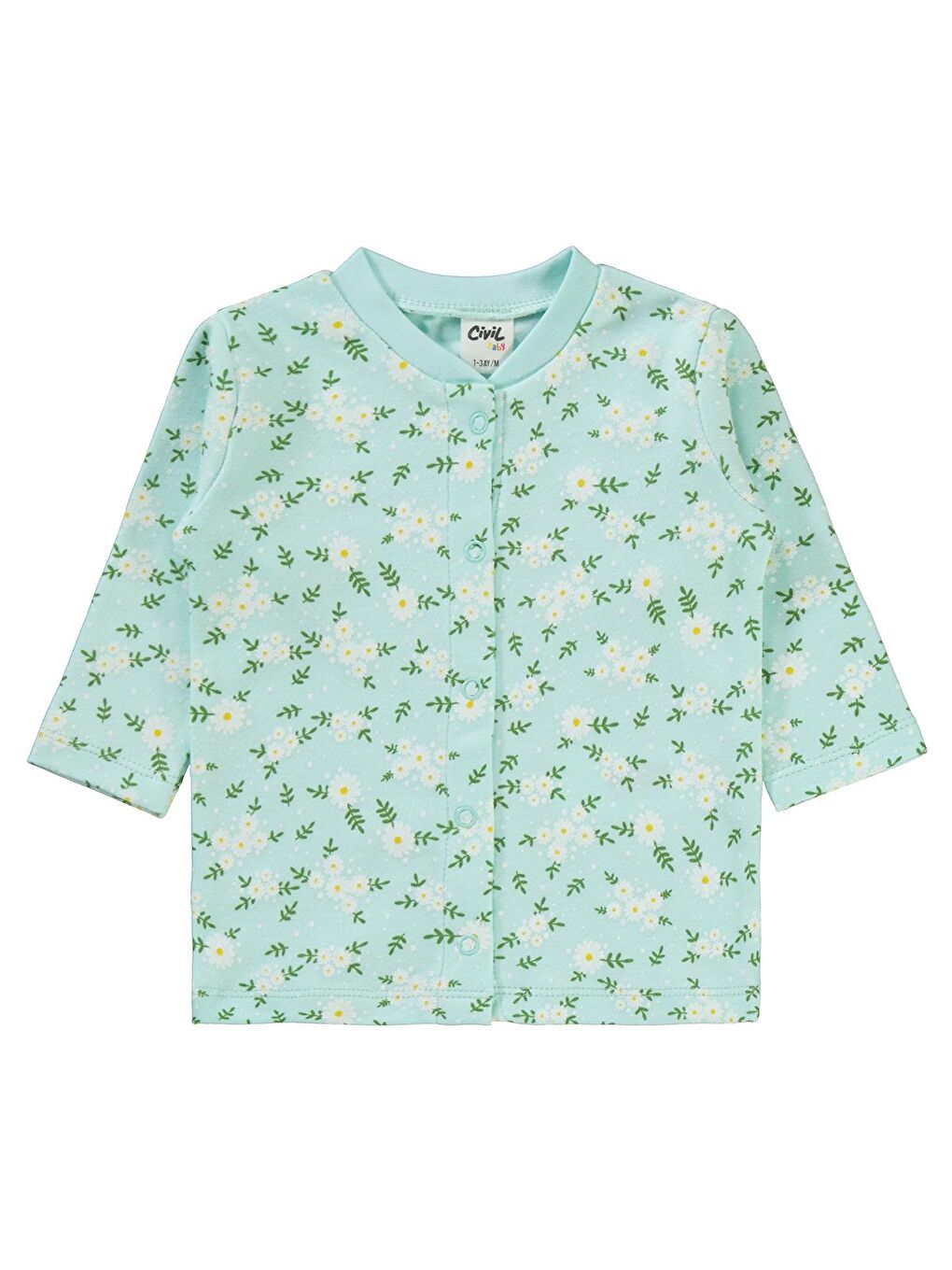 Baby Kız Bebek Pijama Takımı 1-6 Ay Mint Yeşili-1