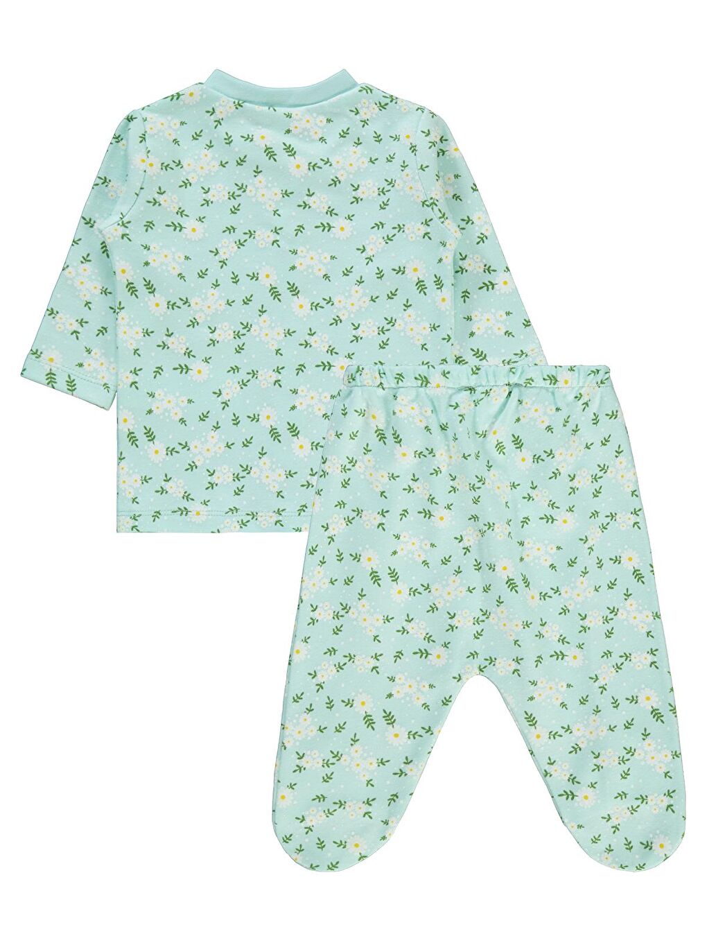 Baby Kız Bebek Pijama Takımı 1-6 Ay Mint Yeşili-2
