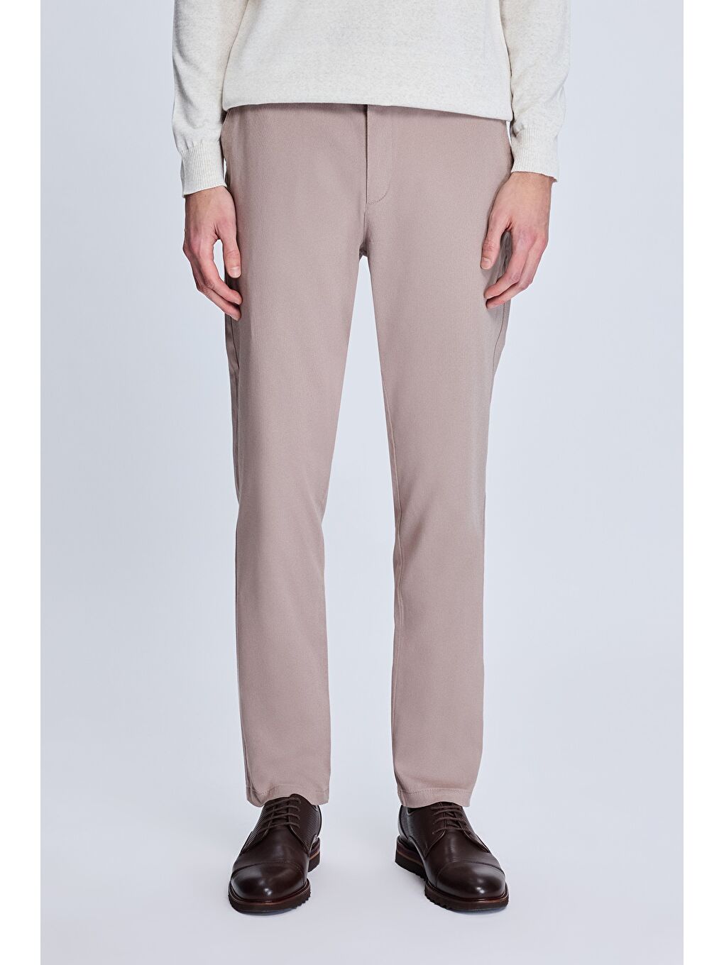 Bej Dinamik Fit Yandan Cepli Casual Jogger Pantolon