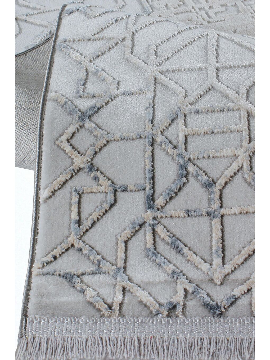 Mavi Granada 6042 Akrilik Modern Dokuma Halı-100x300-1