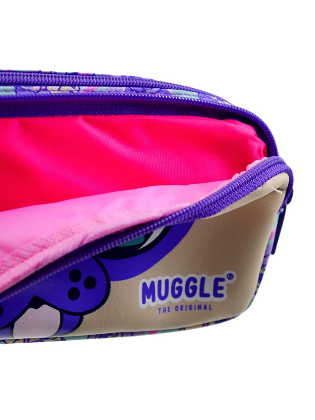 Muggle Dog Mor 2 Gözlü Kalemlik Çantası (MU-7020) - 2