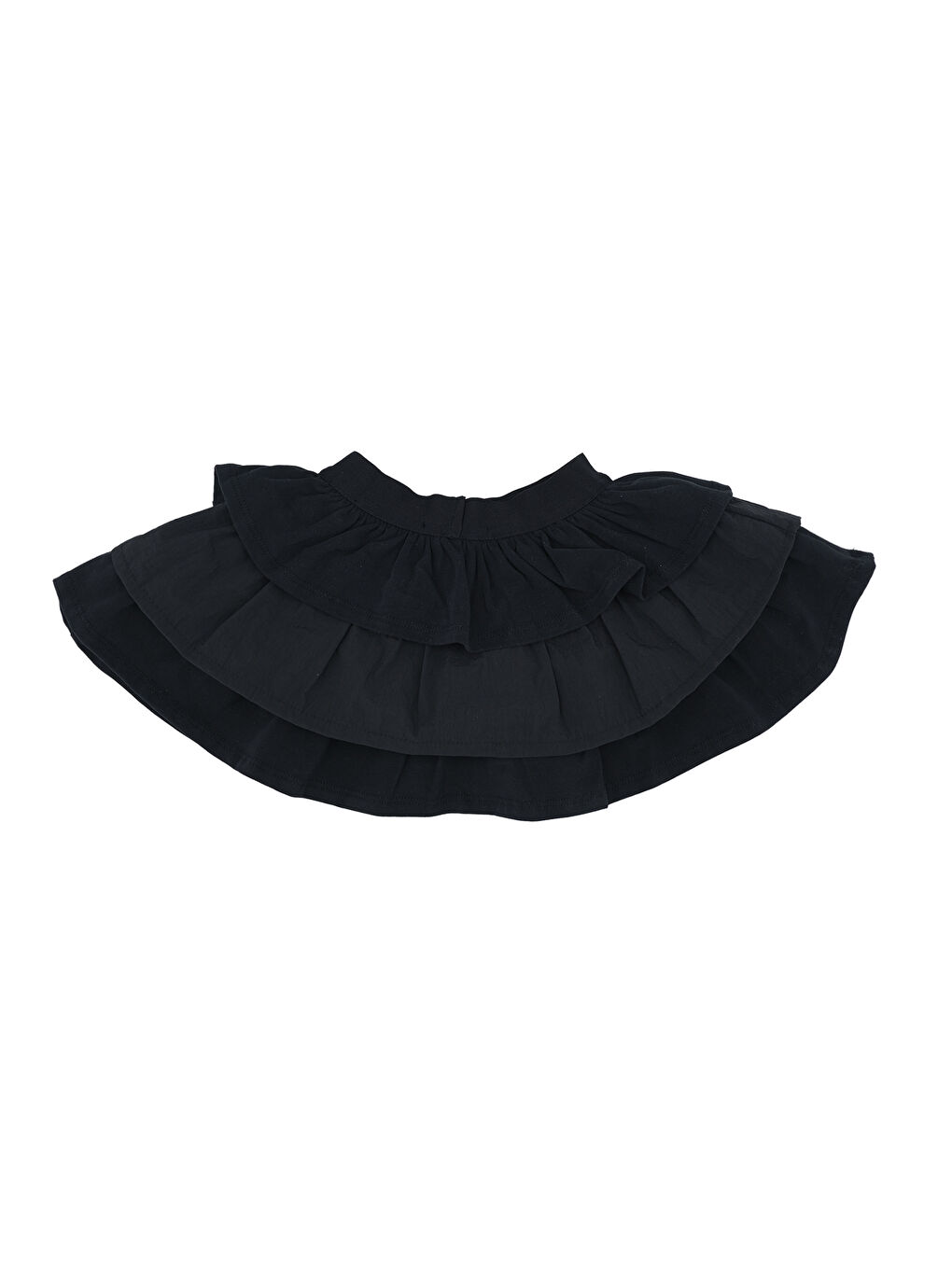 Siyah Kız Çocuk Fırfırlı Etek-1