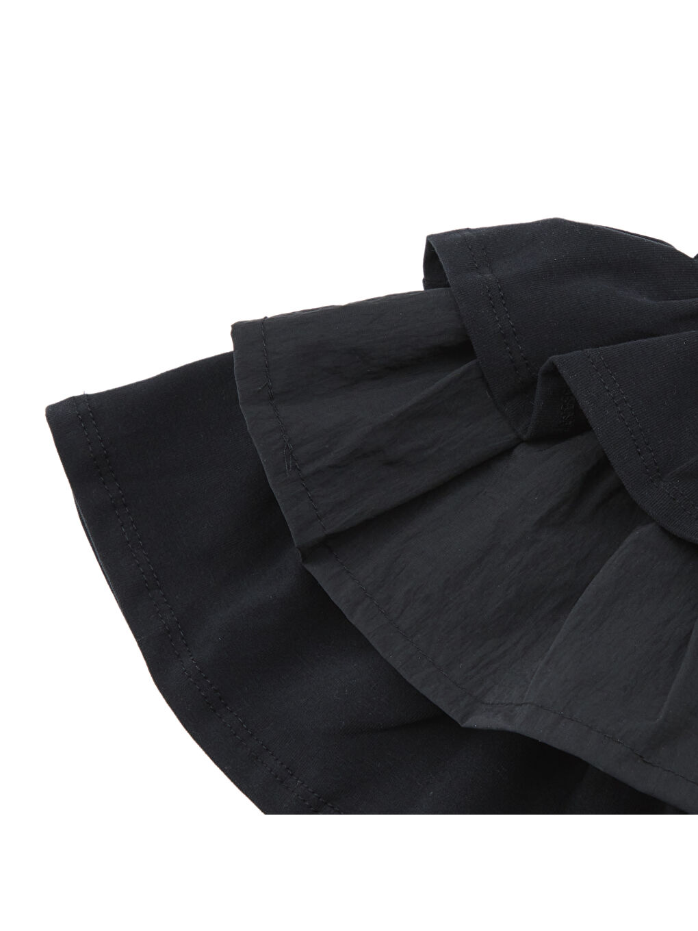 Siyah Kız Çocuk Fırfırlı Etek-2