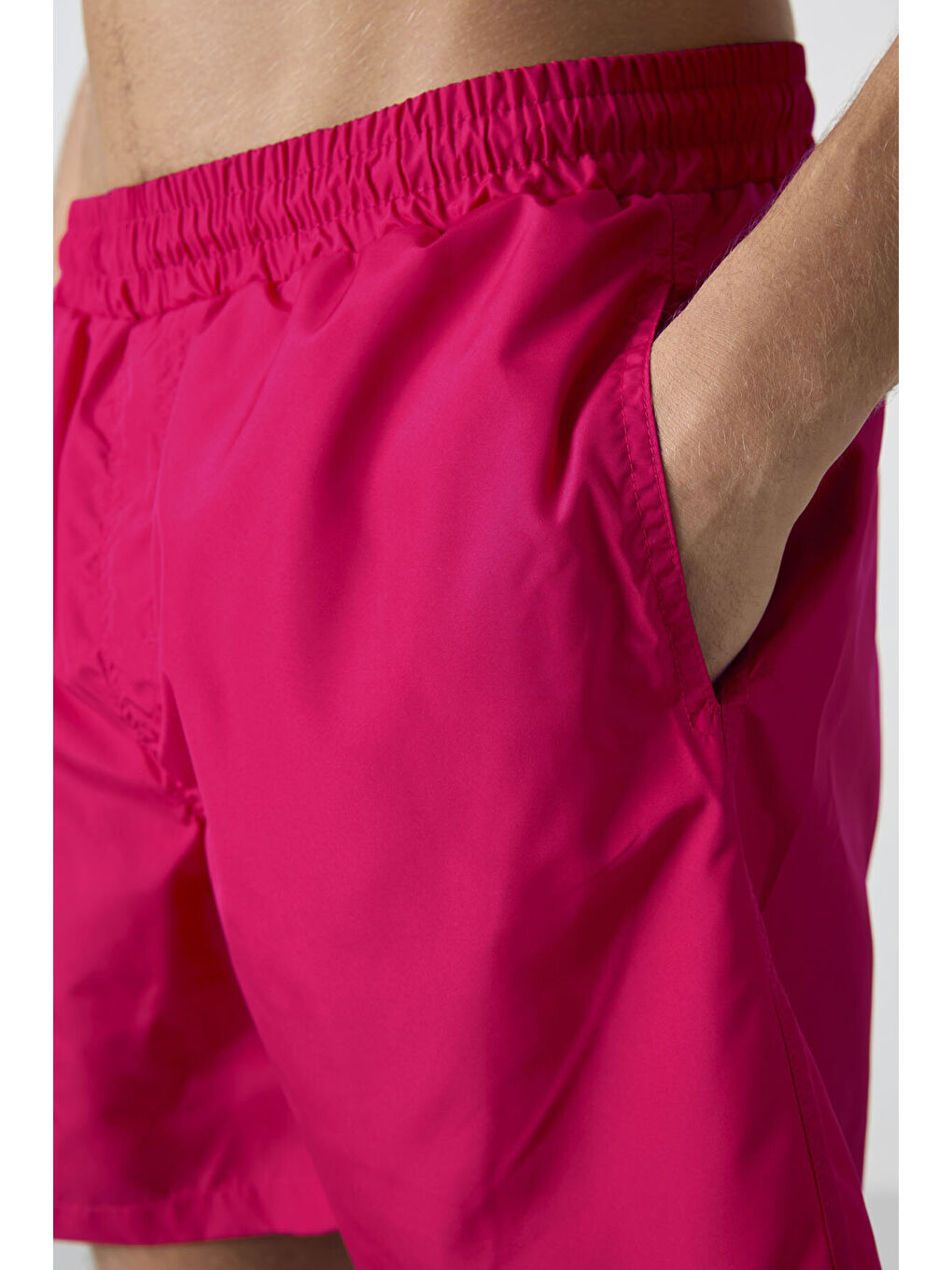 Fuşya Hızlı Kuruyan Standart Fit Erkek Deniz Şortu - 81237-1