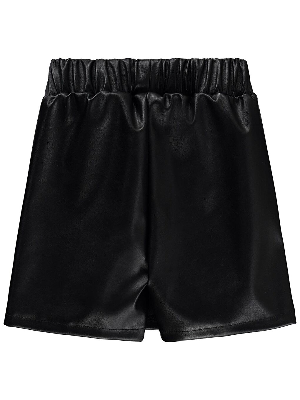 Baby Fiyonklu Deri Şort 6-18 Ay Etek - Siyah 9-12 Ay-1