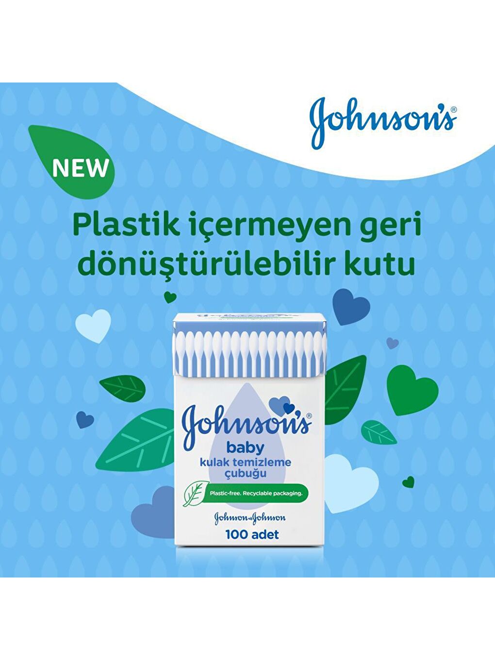 JOHNSON'S Renksiz Johnson’s Kulak Temizleme Çubuğu 100 Ad. - 1