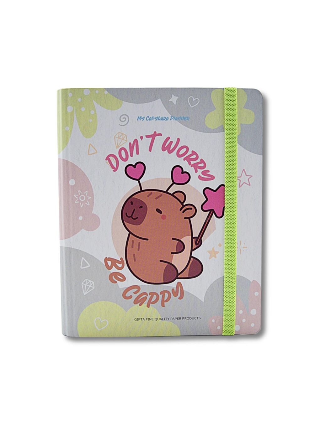 A5 120 Yaprak Sert Kapak Spiralli Lastikli Ayraçlı Planner Defter (7827)-1