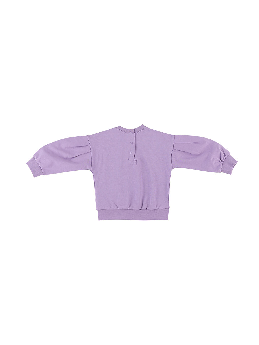 Panço Mor Kız Çocuk  Baskı Detaylı Sweatshirt - 1