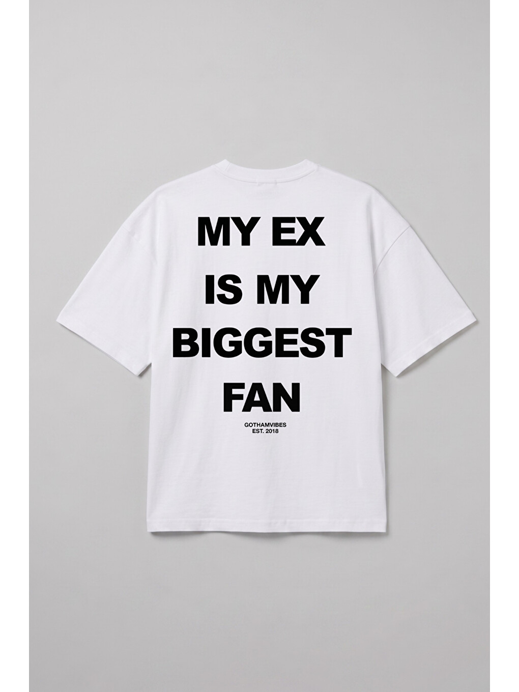 Erkek Boxy Ex Beyaz Premium T-Shirt