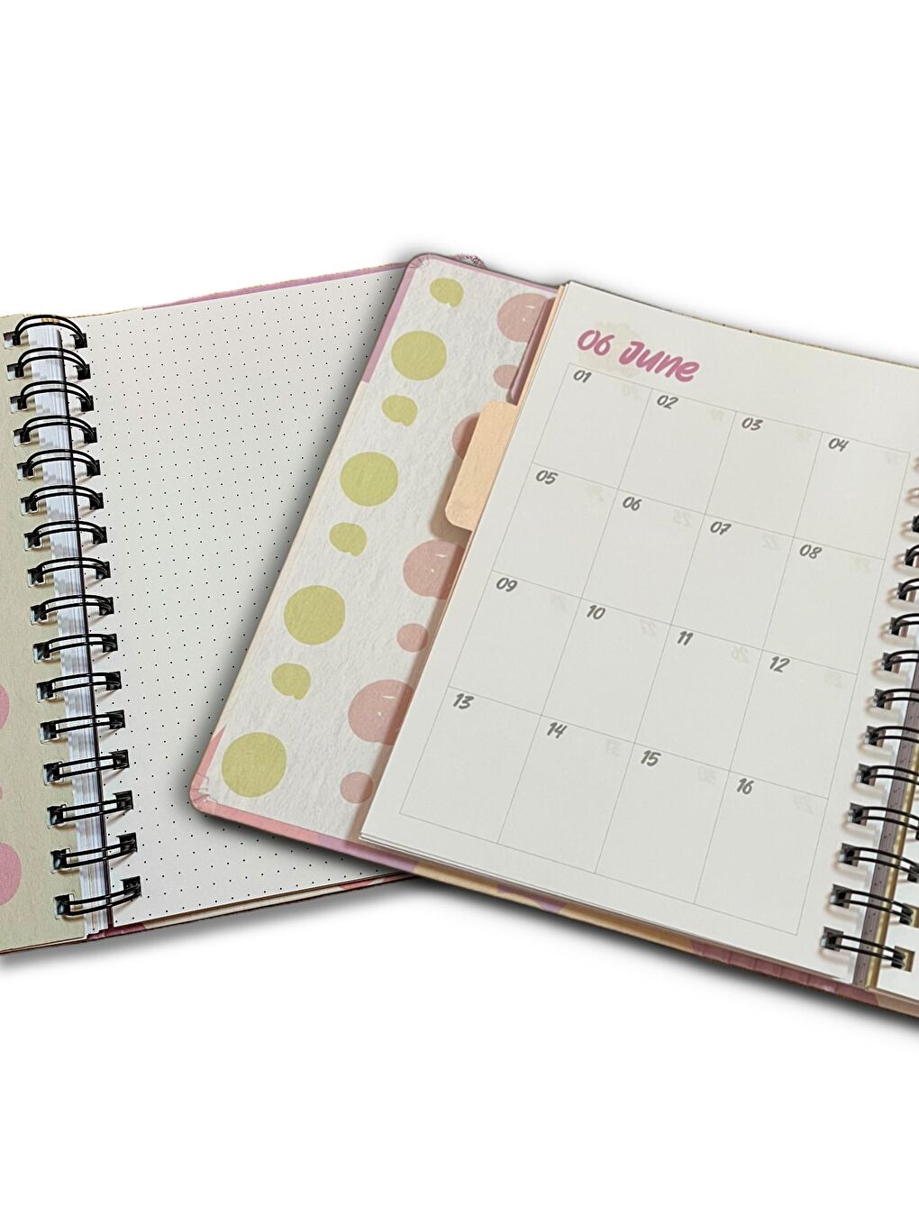 A5 120 Yaprak Sert Kapak Spiralli Lastikli Ayraçlı Planner Defter (7827)-4