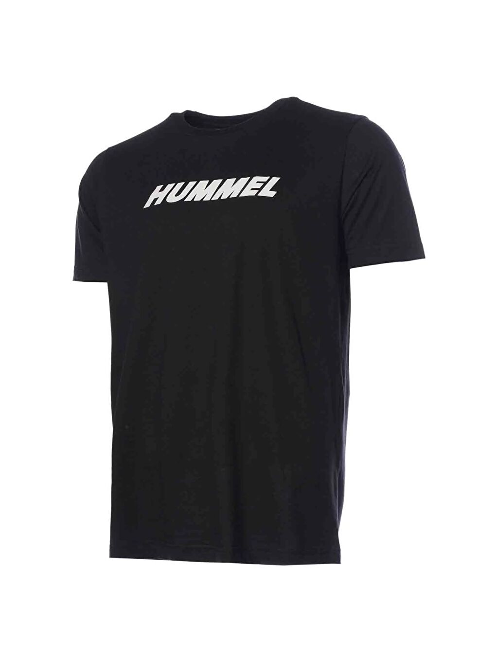 Hummel Elemental Logo Pamuk Erkek Siyah Yuvarlak Yaka Tişört - 3