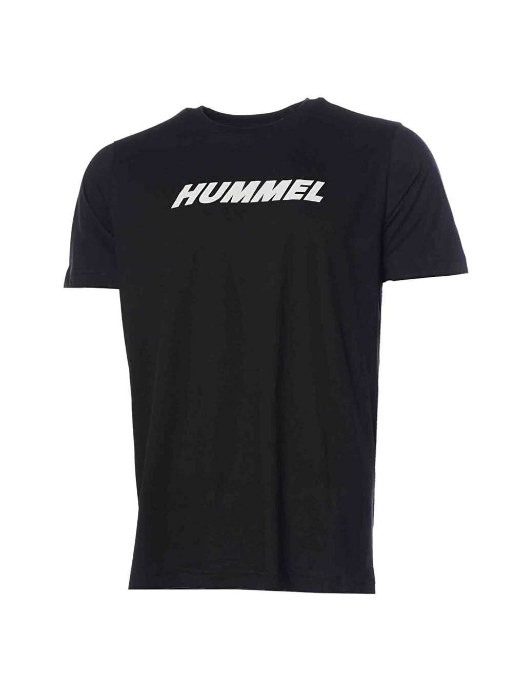 Hummel Elemental Logo Pamuk Erkek Siyah Yuvarlak Yaka Tişört - 4