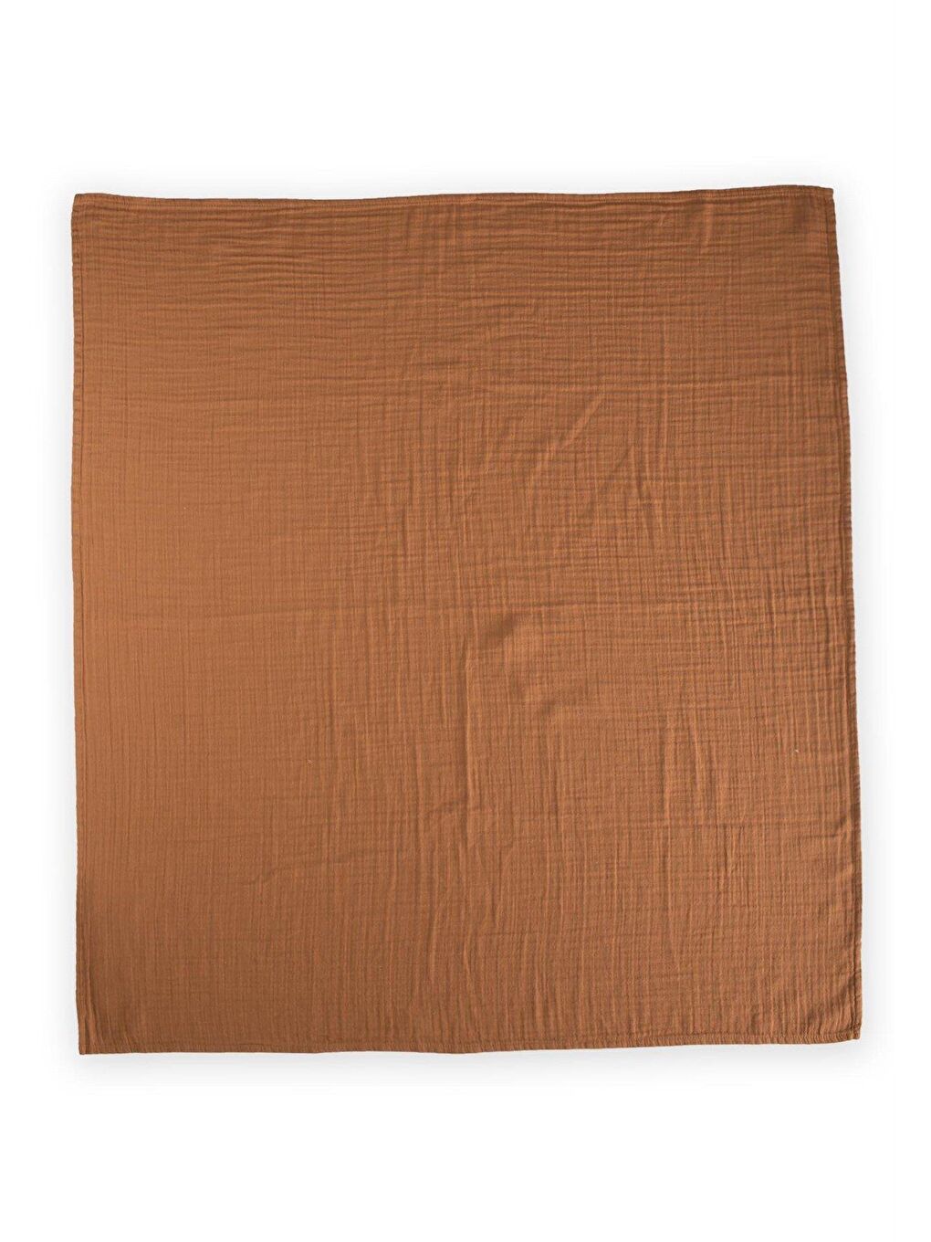 Düz Müslin Battaniye 90x100 cm Açık Kahverengi-1