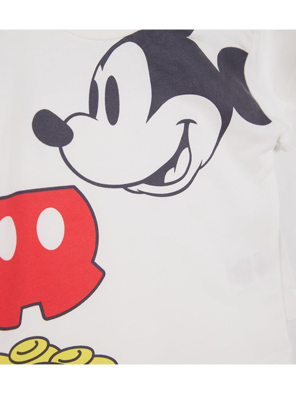 Supermino Ekru Mickey Mouse Lisanslı Erkek Bebek 2'li Takım 21753 - 2