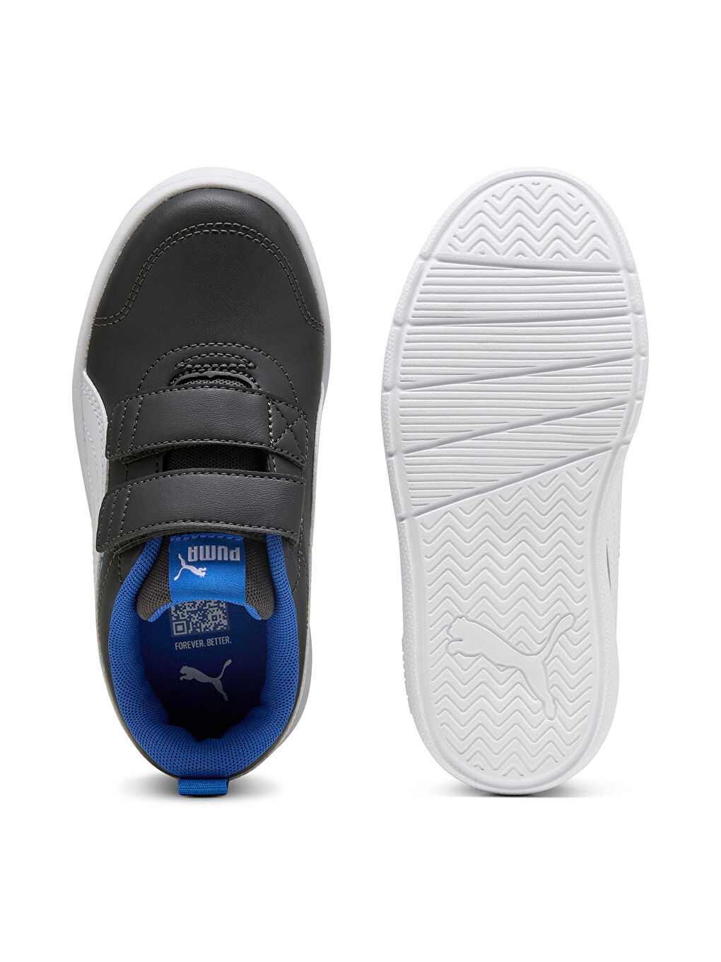 Courtflex V3 V Çocuk Siyah Sneaker-4