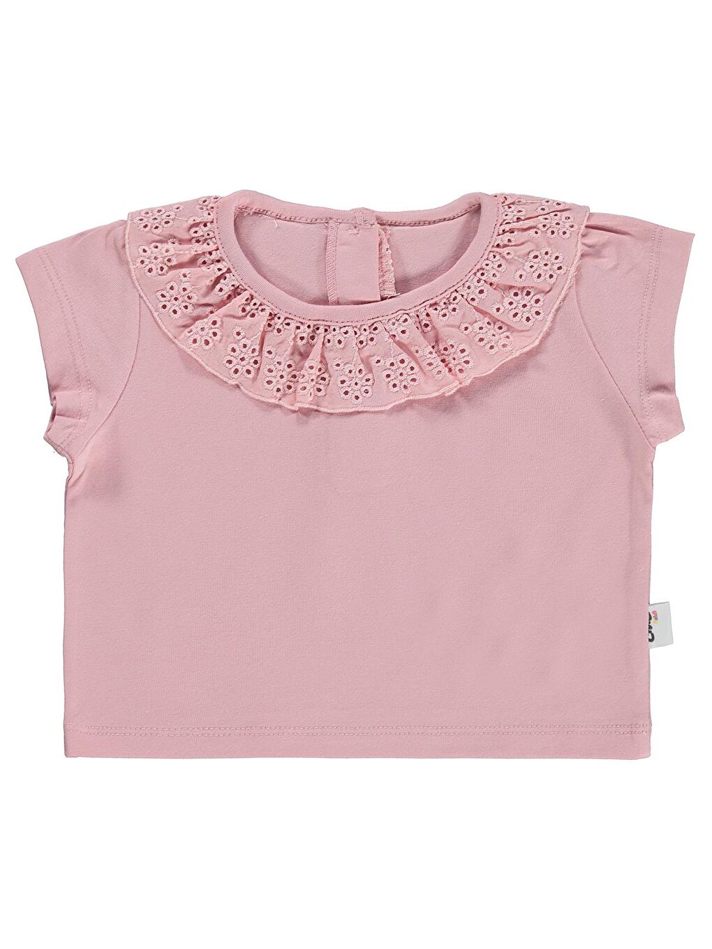 Baby Yaka Brodeli 6-18 Ay Tişört - Pembe 9-12 Ay