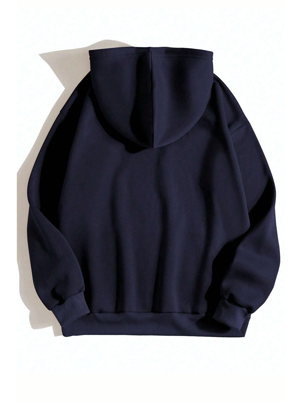 Lacivert Unisex Heart Baskılı Oversize Sweatshirt-1