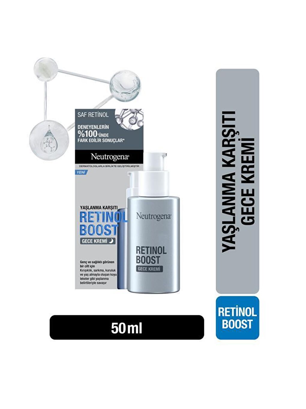 Neutrogena Retinol Boost Yaşlanma Karşiti Gece Kremi 50 ml