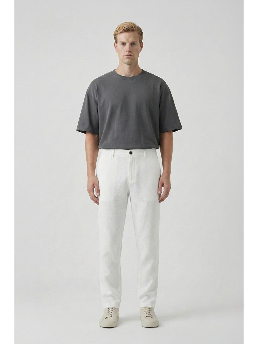 Bej Giotelli Erkek Yan Cepli Lort Pantolon-1