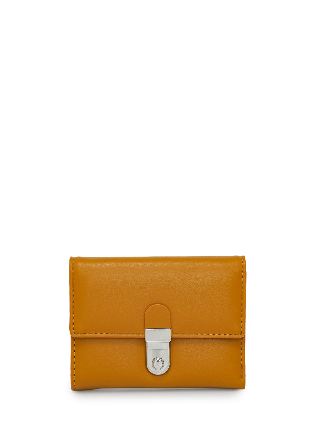 Sarı Metal Kapaklı Kadın Cüzdanı MW08