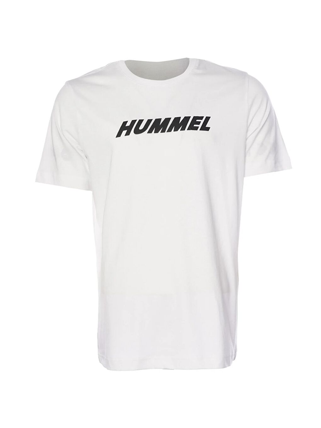 Hummel Elemental Logo Pamuk Erkek Beyaz Yuvarlak Yaka Tişört - 4