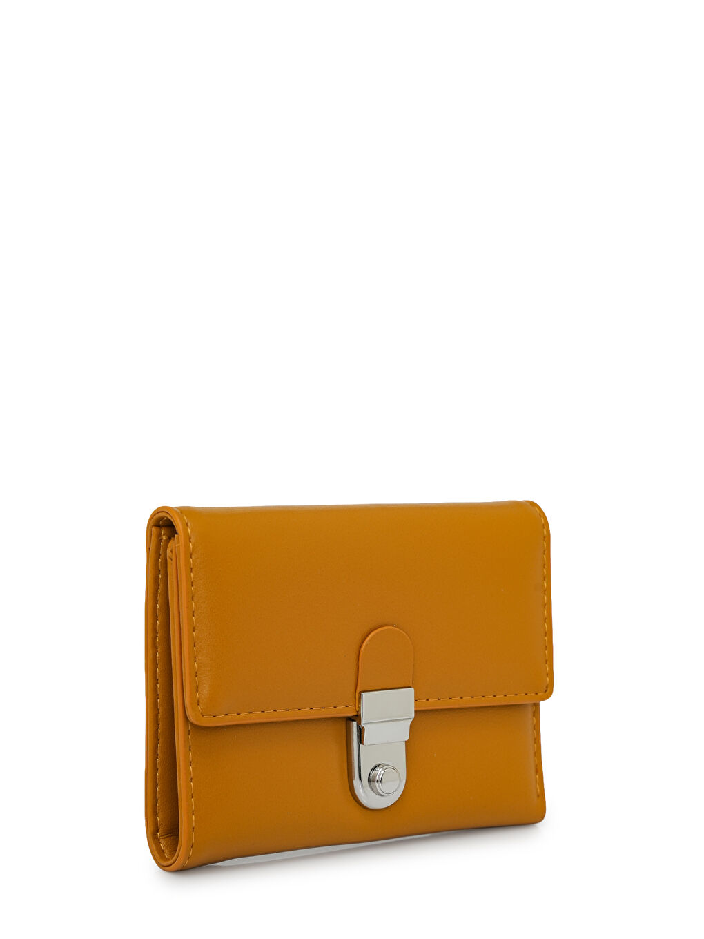 Sarı Metal Kapaklı Kadın Cüzdanı MW08-1