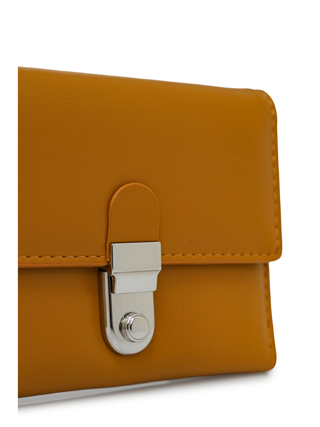 Sarı Metal Kapaklı Kadın Cüzdanı MW08-2