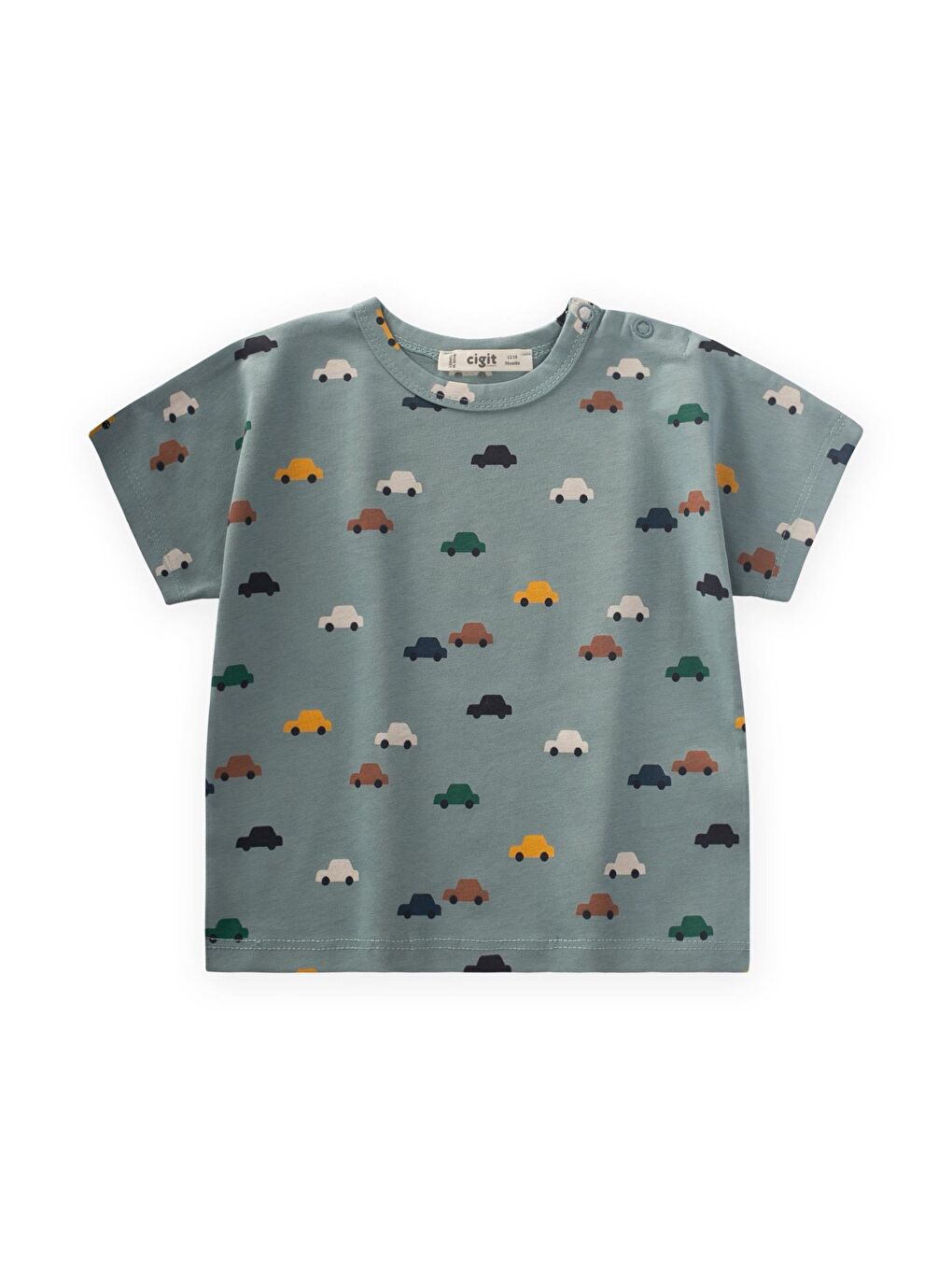 Yeşil Erkek Çocuk Desenli Tişört