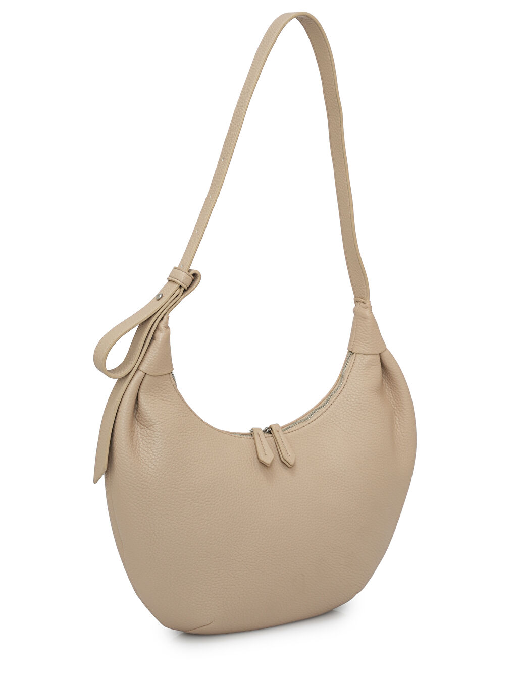 Bej Püskül Detaylı Kadın Omuz Çantası MB02-1