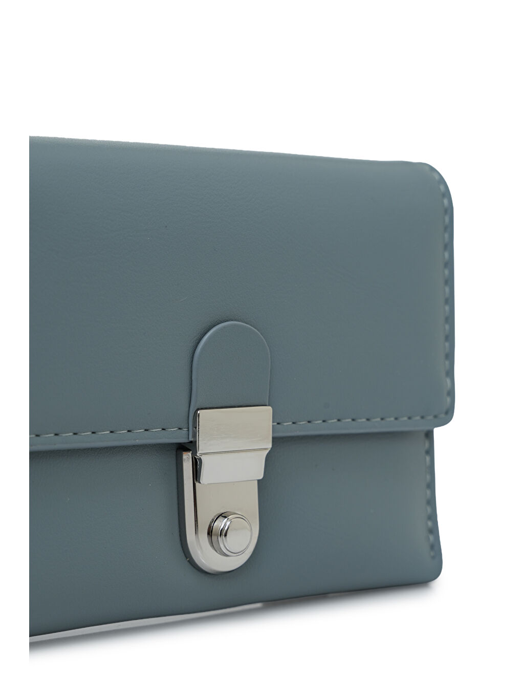 Mavi Metal Kapaklı Kadın Cüzdanı MW08-2