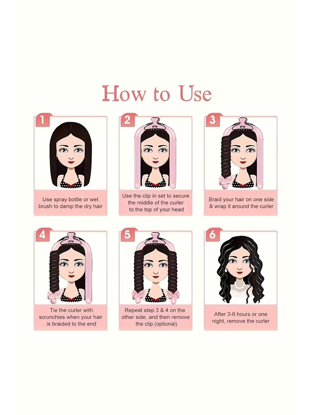 Lazy & Easy Saten Sosis Bigudili Isısız Saç Şekillendirme Seti-2