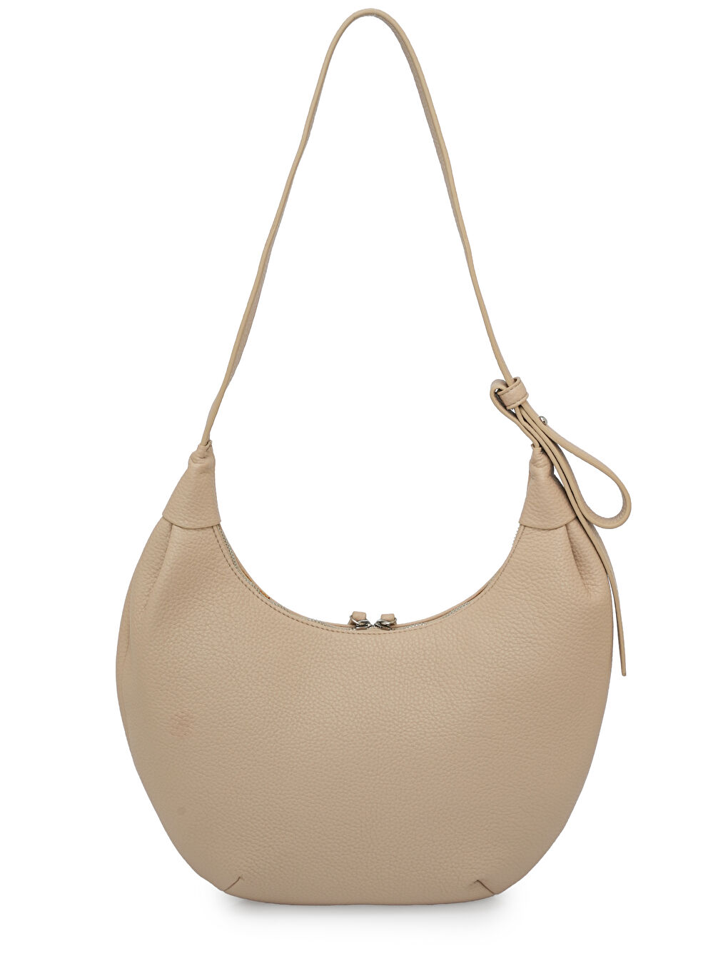 Bej Püskül Detaylı Kadın Omuz Çantası MB02-5