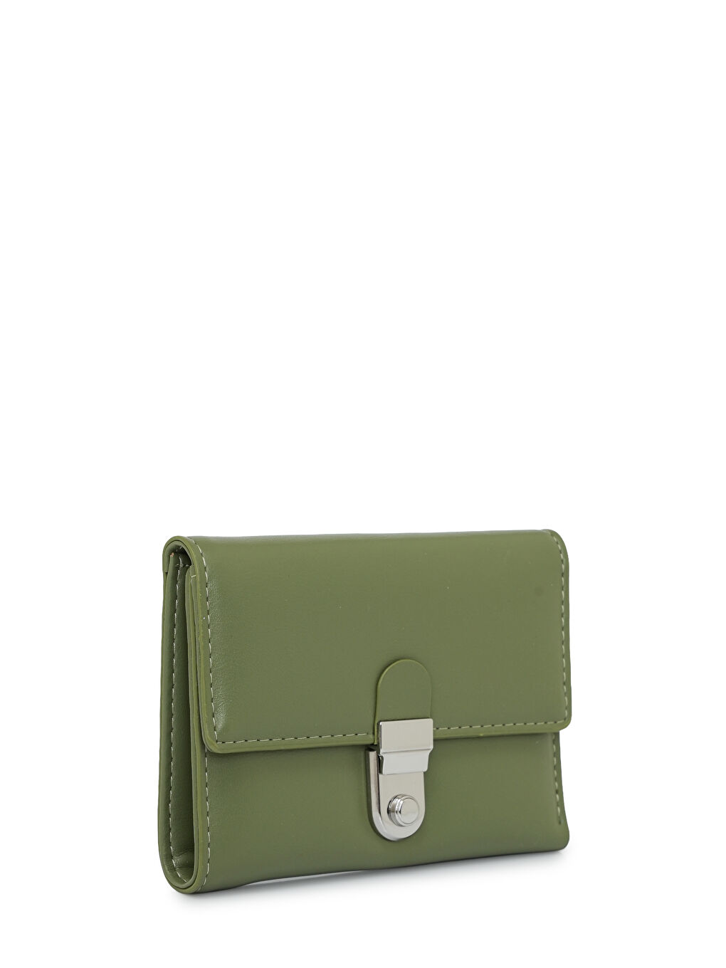 Yeşil Metal Kapaklı Kadın Cüzdanı MW08-1