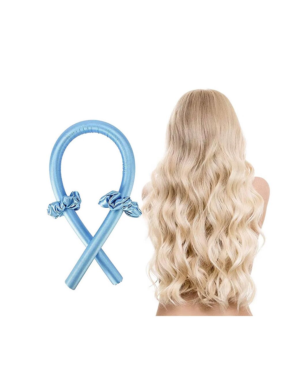 Lazy & Easy Saten Sosis Bigudili Isısız Saç Şekillendirme Seti-6