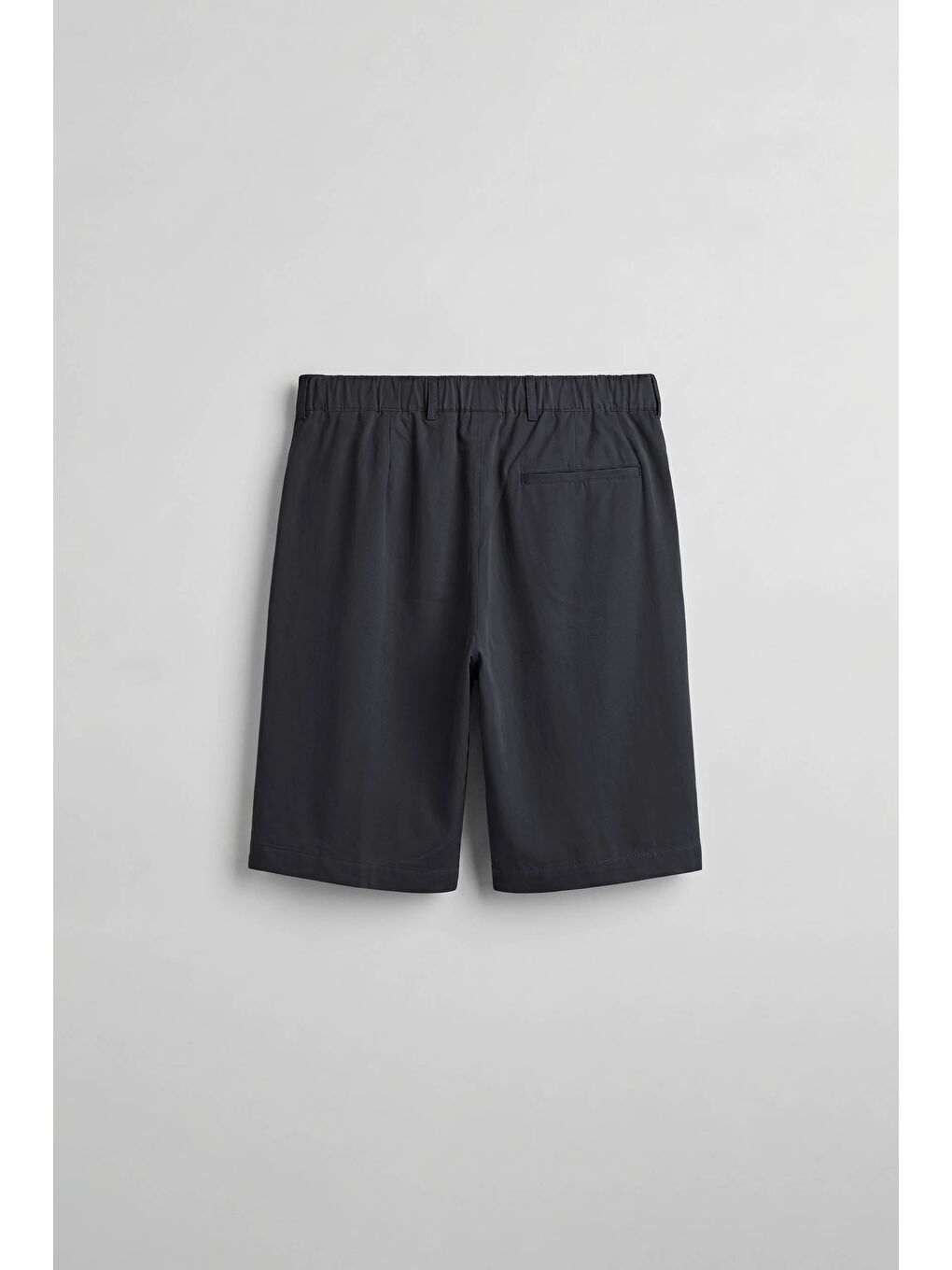Erkek Baggy Kesim Modal Karışımlı Şort Siyah-1