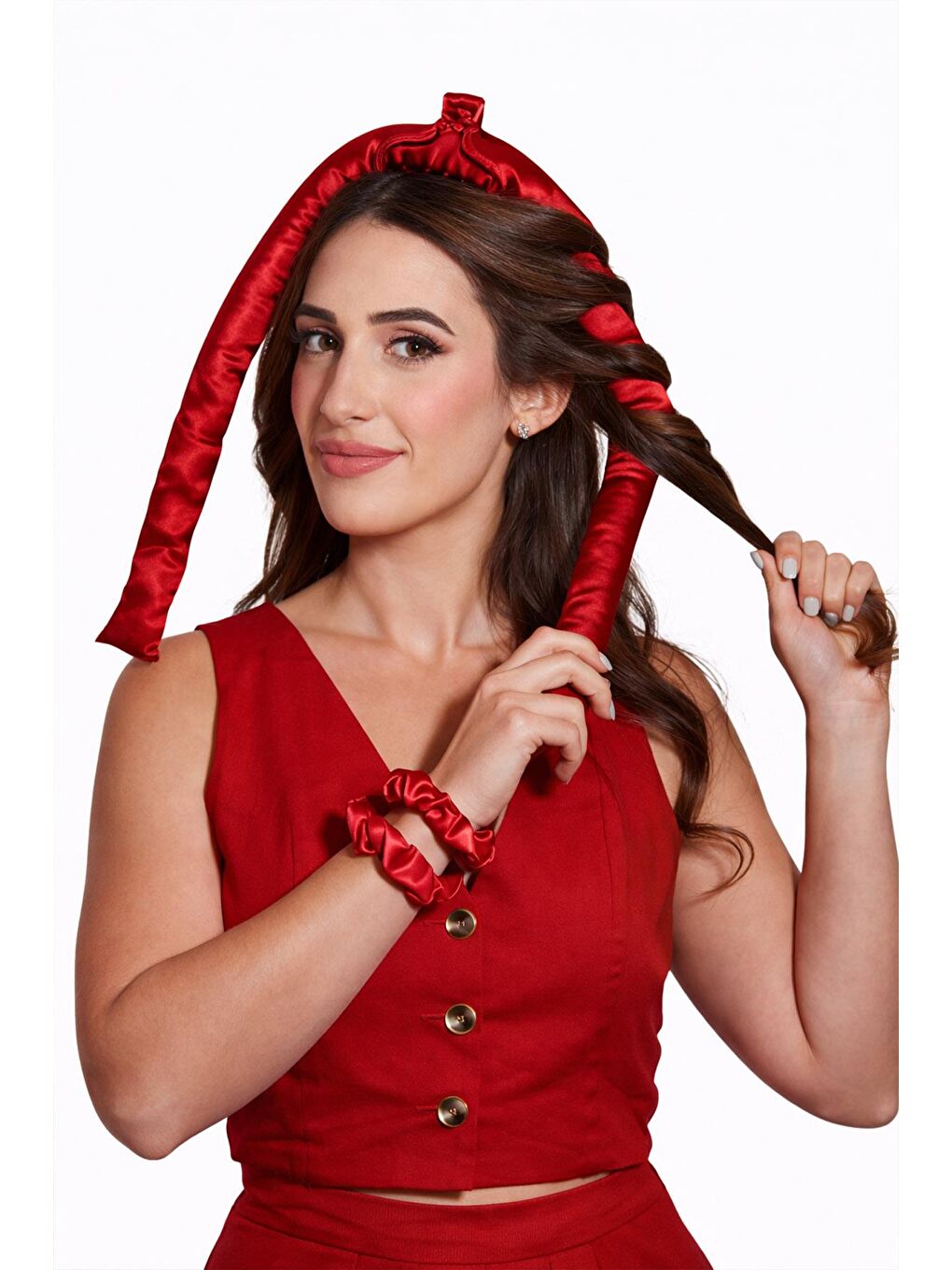 Lazy & Easy Saten Sosis Bigudili Isısız Saç Şekillendirme Seti-4