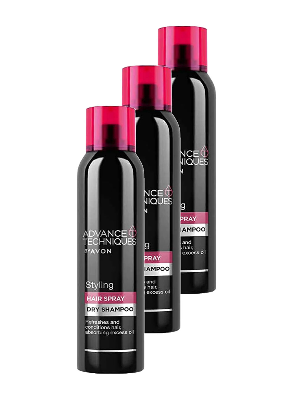 AVON Renksiz Advance Techniques Styling Kuru Şampuan 150 Ml. Üçlü Set