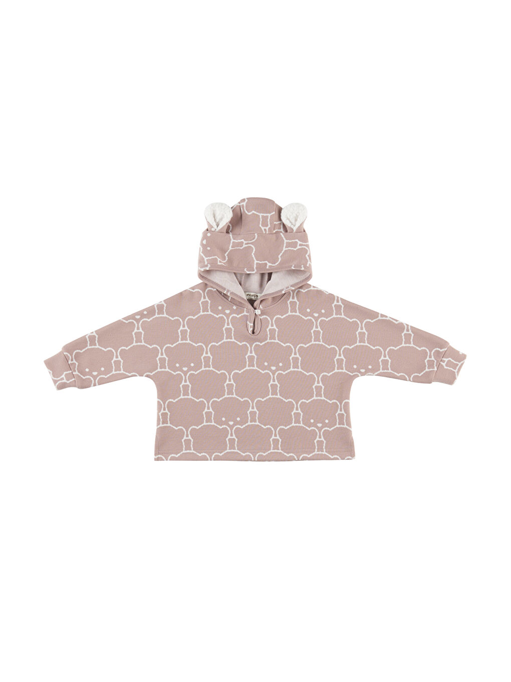 Pembe Kız Çocuk Kapüşonlu Sweatshirt