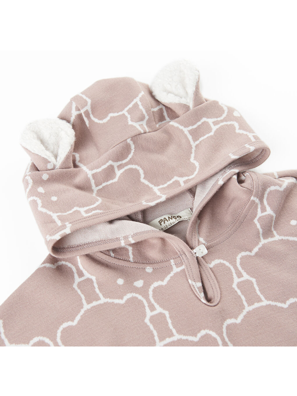 Pembe Kız Çocuk Kapüşonlu Sweatshirt-2