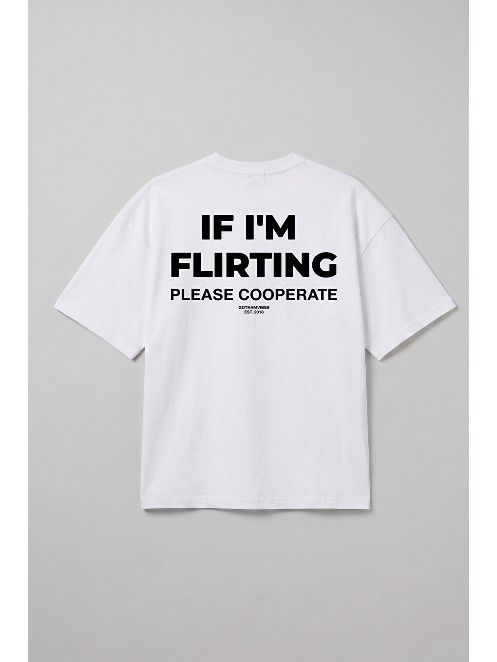 Erkek Boxy Cooperate Beyaz Premium T-Shirt
