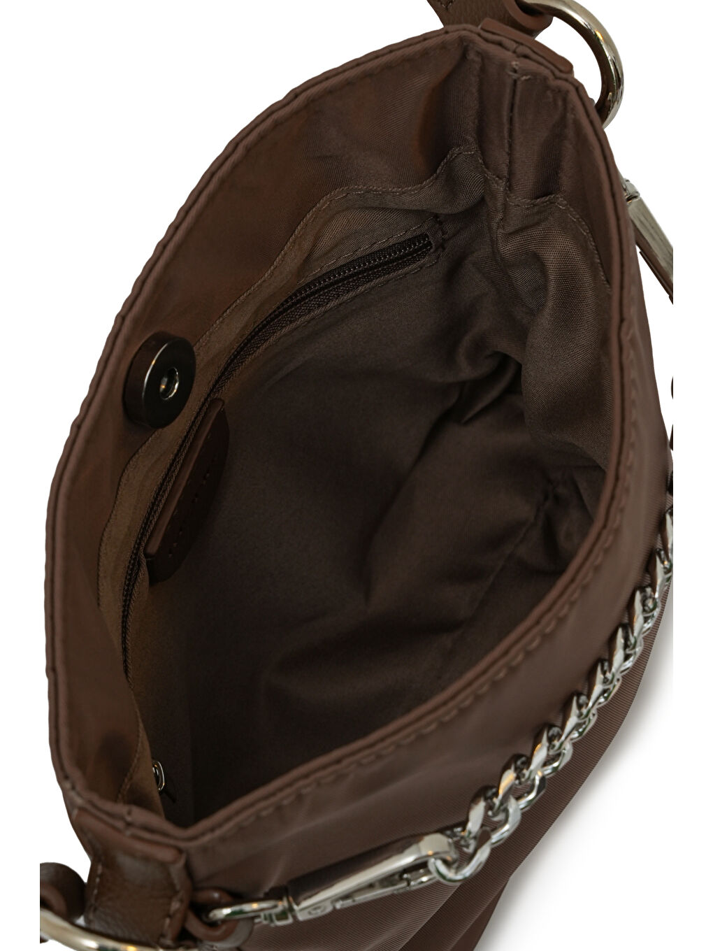 Bej Zincir Detaylı Çapraz Askılı Kadın Çanta MB16-5