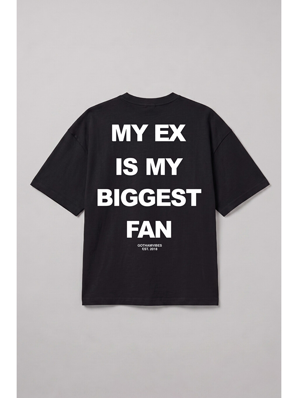 Erkek Boxy Ex Siyah Premium T-Shirt