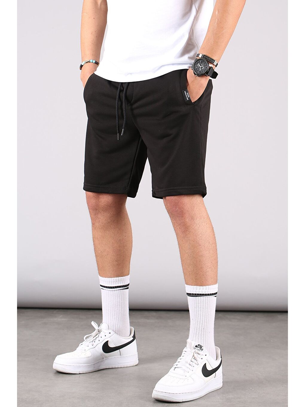 Sarı-Siyah-Haki Regular Fit 3'Lü Şort Seti 5790-2